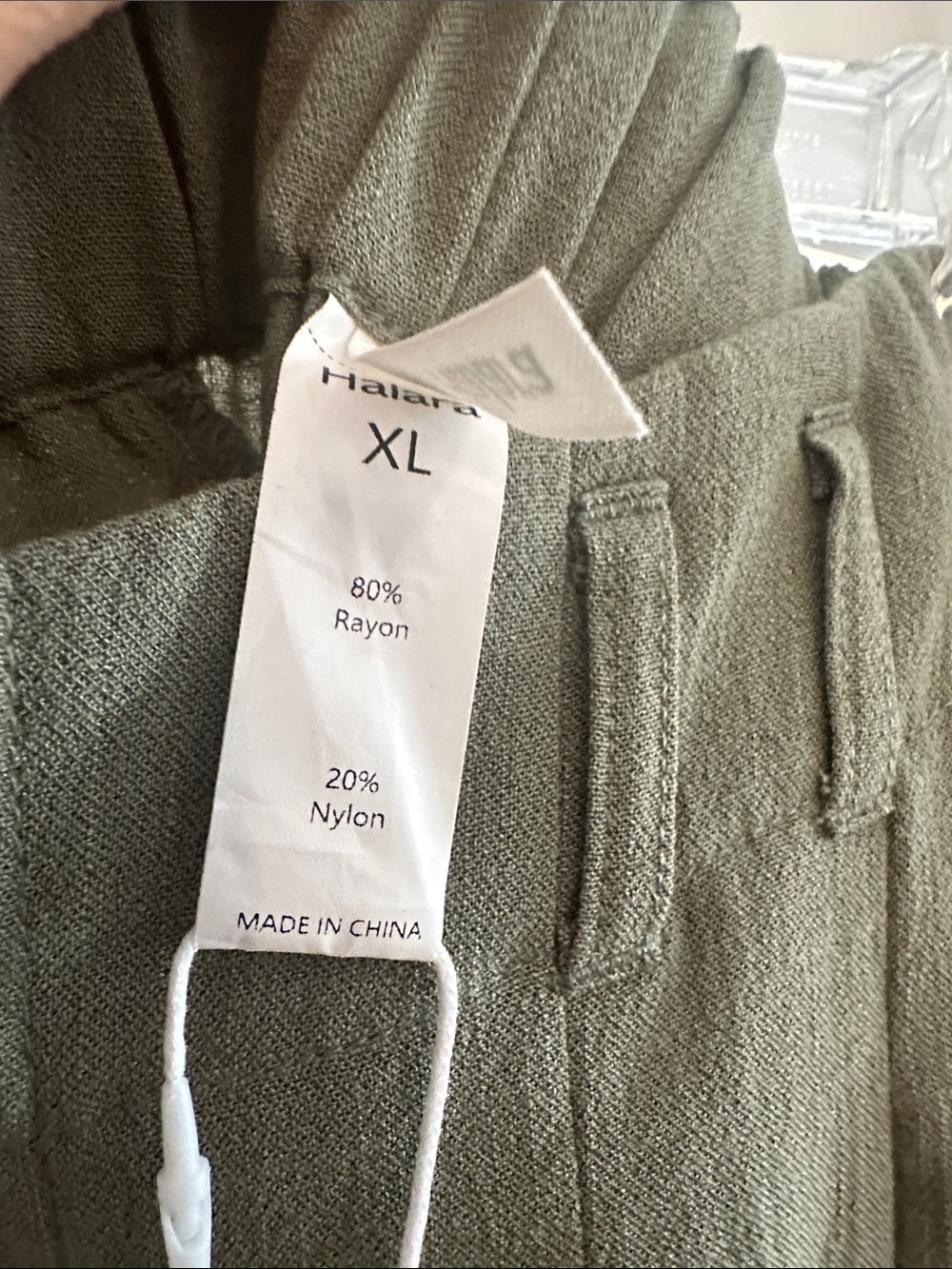 Halara Wide-leg Catkin Green Pants Size XL - Picture 2 of 6